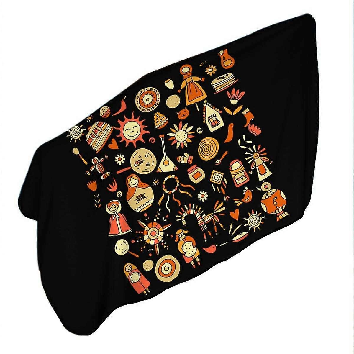 Autumn Colored Cute Warmth Home Features Microfiber Beach Towel