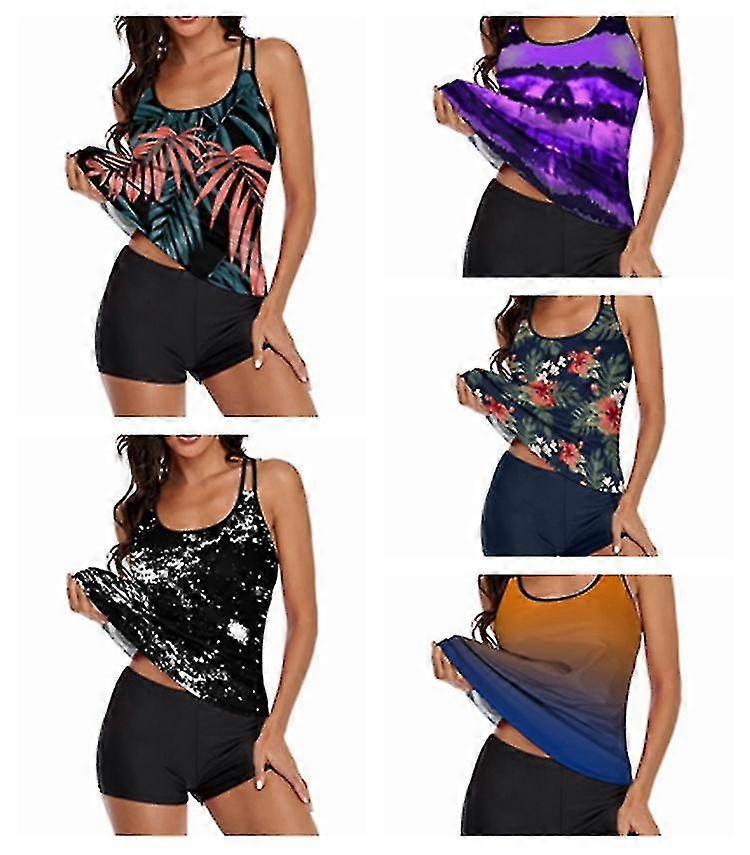 2022 Uusi eurooppalainen ja amerikkalainen naisten Tankini Bikini uimapuku