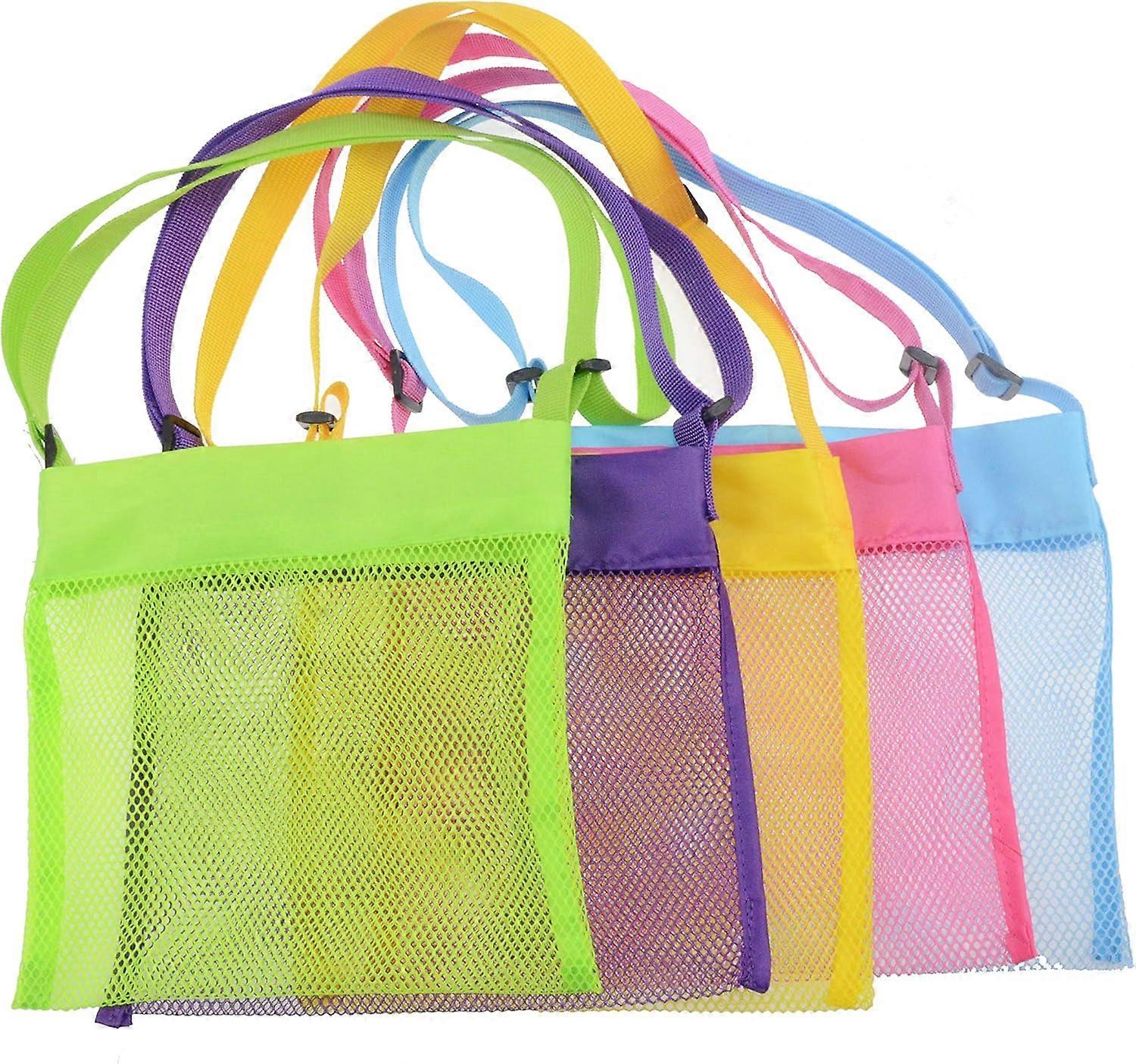 Mesh Beach Bags, Seashell Mesh Taschen (5er Set)