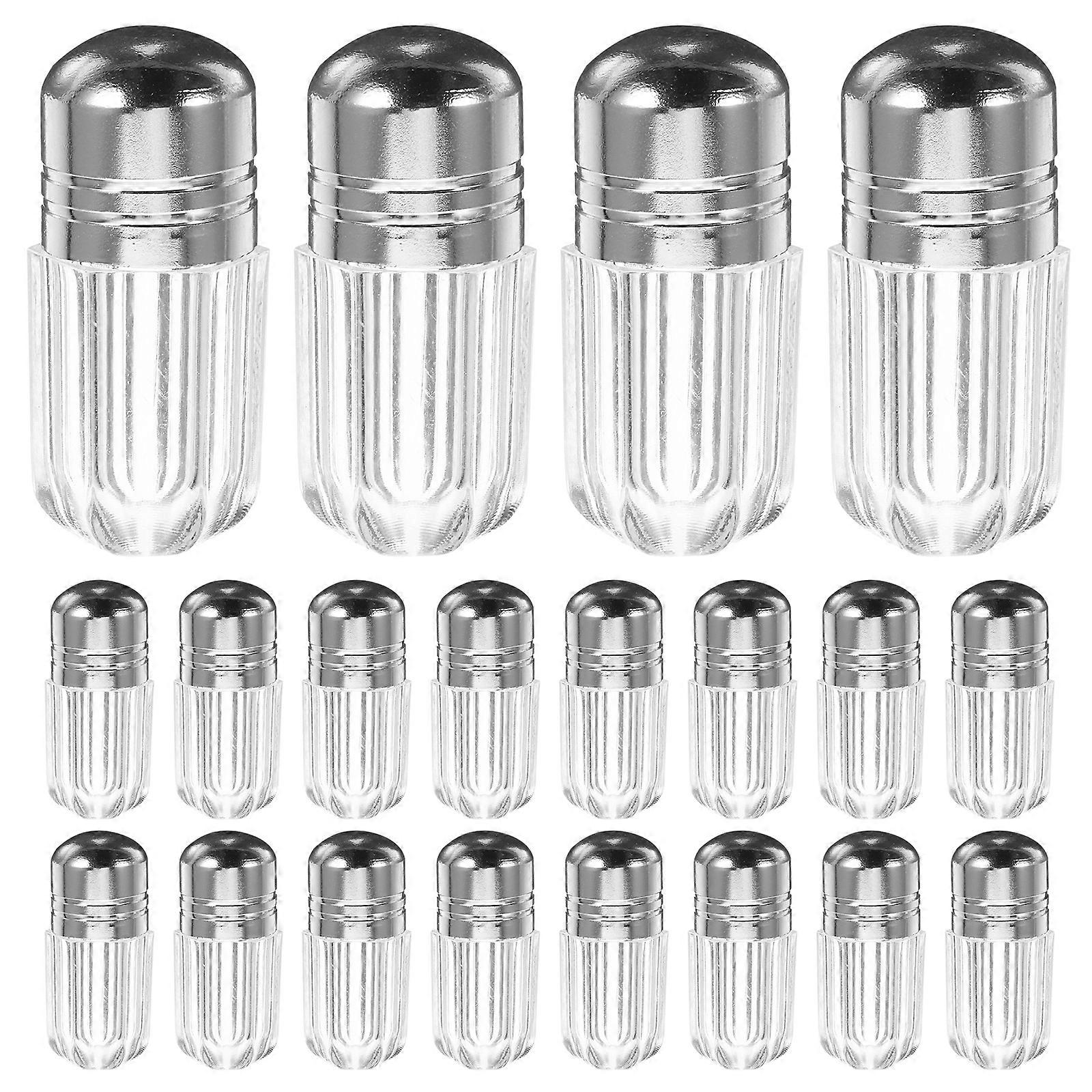 20pcs Pill Container Bottles Mini Bottles Empty Plastic Medicine Bottles Travel Pill Vials