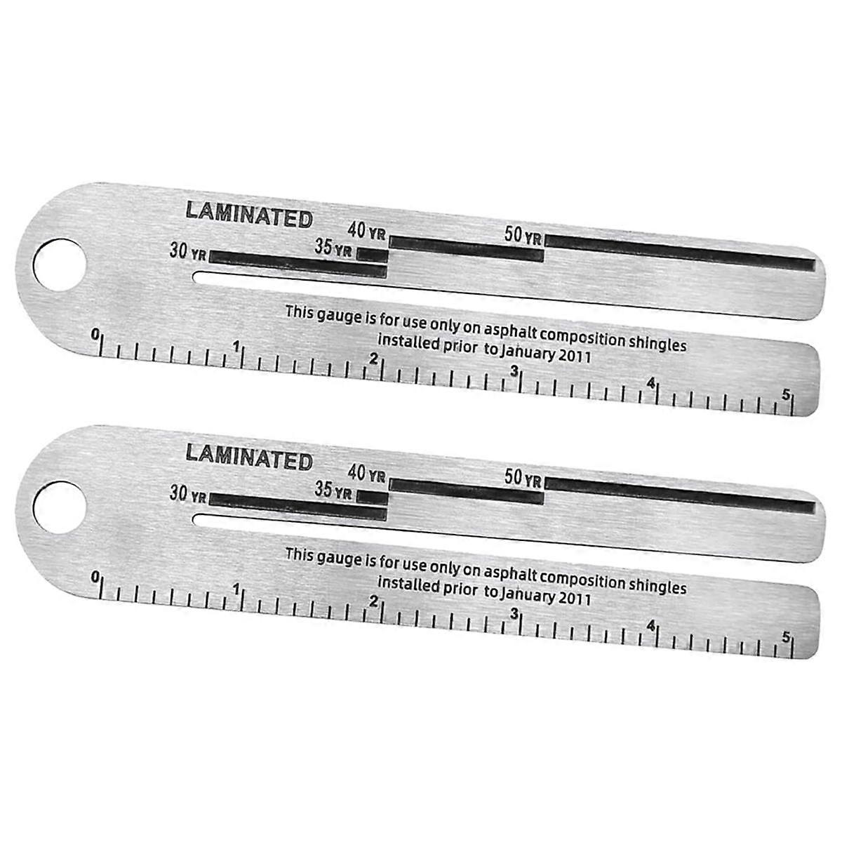 2Pcs 4/09 Shingle Gauge,Measuring Tool for Roof Shingle,Roof Pitch Gauge,Equipment for Measuring Thickness of Roof Tiles