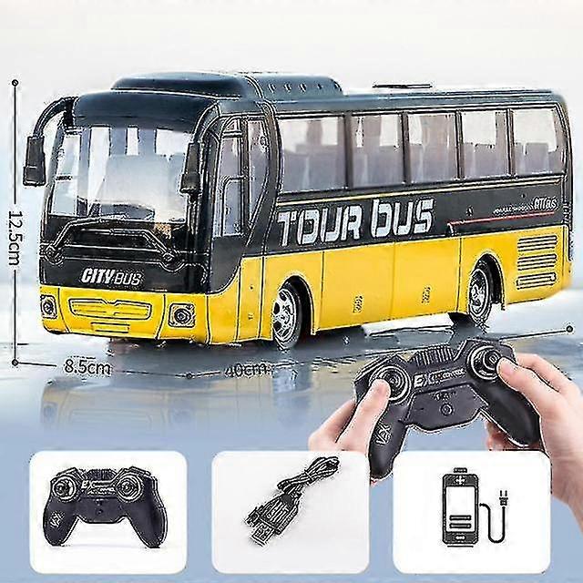 wireless Remote Control Bus With Light Simulation Electric Large Double-decker Bus Toys For Boys Children Toy Rc Car
