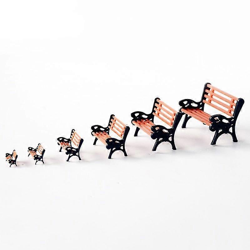 10Pcs 1 100 50 75 handmade architectural building train modeling material small little miniature ho scale model park chairs