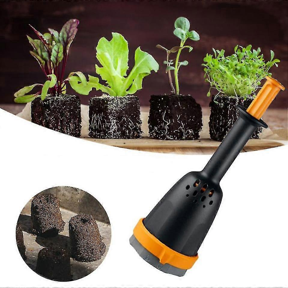 Soil Block Tool Plant Manual Soil Blocker Maker per piantine Greenhouse Garden