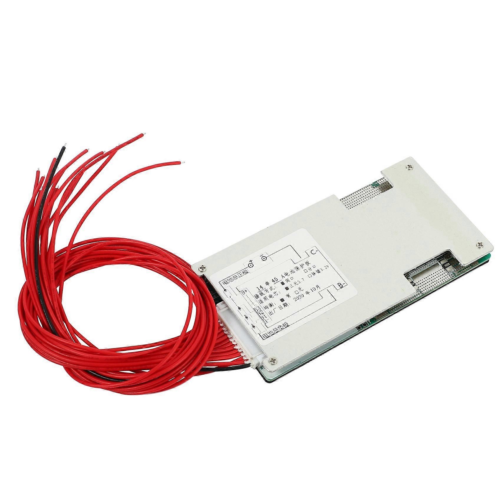 48V 14S 45A Li- Battery BMS PCB With Balance Suitable for Ebike Escooter