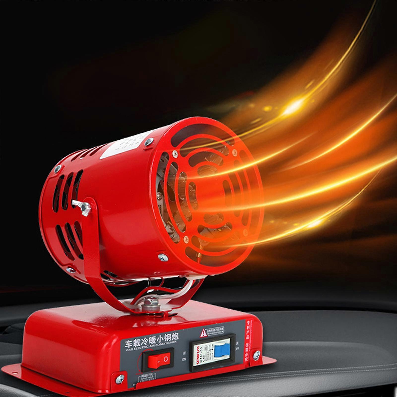 Heating Pad Car Defroster Twin Purpose Electric Heater 12V Heater Car Mounted Heater Red Heater Is A Must-have For Car Use Suitable For Various Types