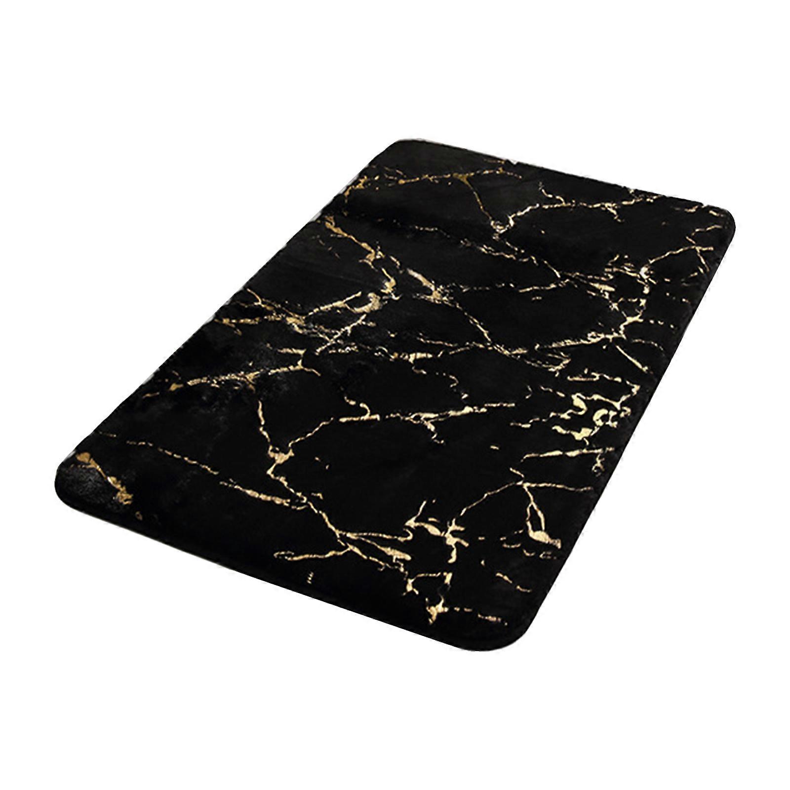 Marbling Bath Mat 16 X 24 Inch Soft Floor Rug Non Slip Water Absorbent Door Mat Shower Rug Machine Washable Bathroom Rug Carpet