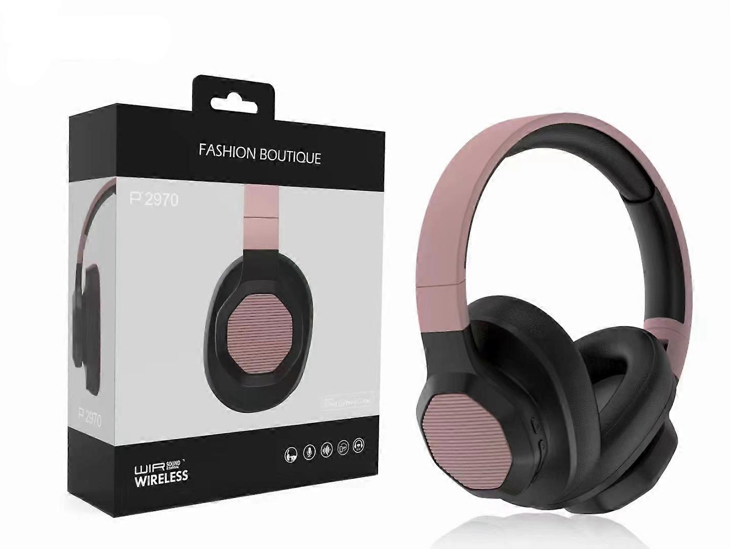 P2970 Headworn wireless Bluetooth earphones with deep bass stereo extendable card