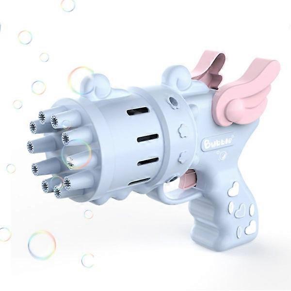 Gatling Bubble Gun 2022: 10-Hole Bubble Machine - Cool Toy Gift with Huge Output