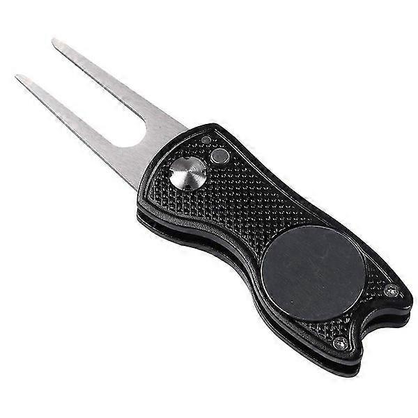 Foldable Golf Divot Repair Tool With Golf Ball Marker