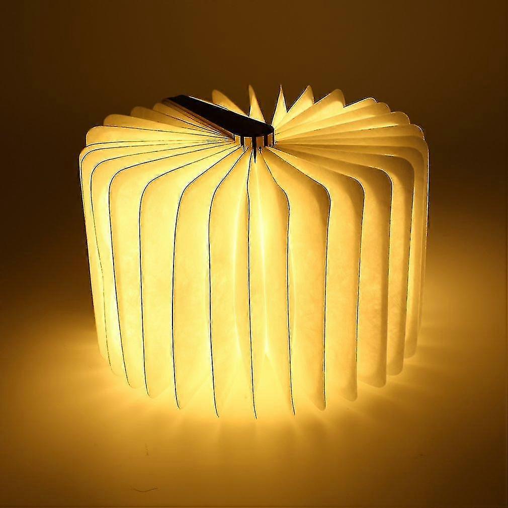 Creative Wooden Led Book Light Magnetic Foldable & Flexible Usb Rechargeable