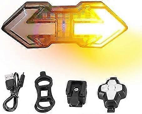 Kierunkowskazy rowerowe, tylne światło rowerowe z kierunkowskazami, tylne światło rowerowe 120 lumenów USB z akumulatorem LED, bezprzewodowe kierunkowskazy rowerowe, IPX5 Wat