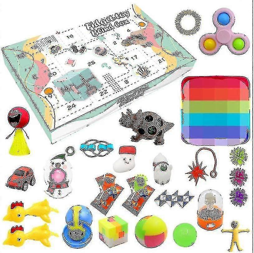 Advent Fidget Oyuncaklar Stres Giderici Fidget Oyuncak Kör Kutusu Çocuklar