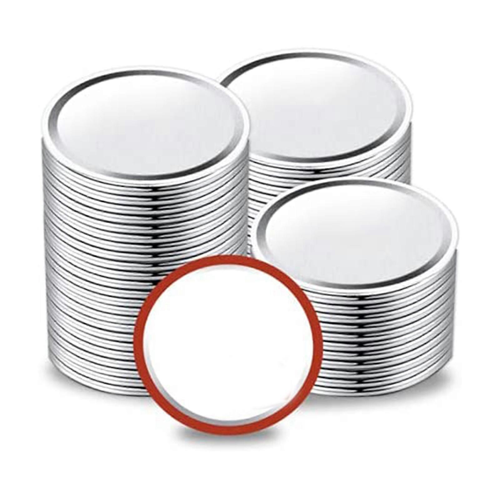 80/100 Pcs Regular Mouth Canning Lids 70/86MM Mason Jar Canning Lids Reusable Split-type Lids Leak Proof Accessory