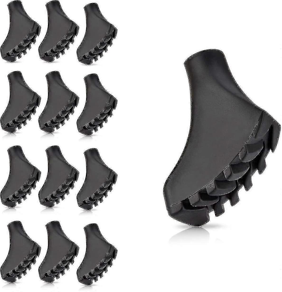 Nordic Walking Pads 12 Pieces / 6 Pairs Asphaltic Rubber Pads For Nordic Walking