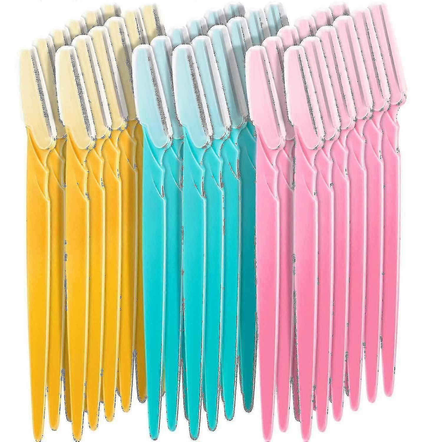 30pcs Eyebrow Razor Shaver Women Facial Razor With Precision Cover