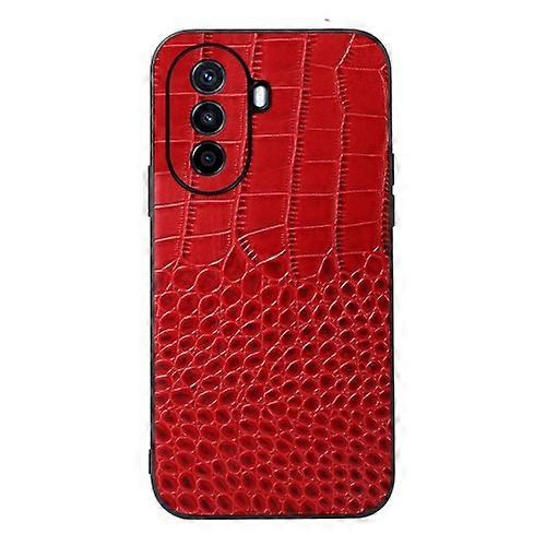 For Huawei Enjoy 50 China/nova Y70 4G Global/nova Y70 Plus Crocodile Top Layer Cowhide Leather Phone Case