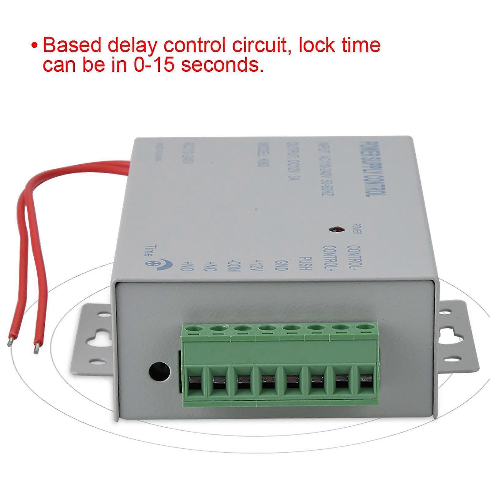 Input AC110V-240V Output DC 12V 3A 30W Power Supply Controller for Door Access Control System