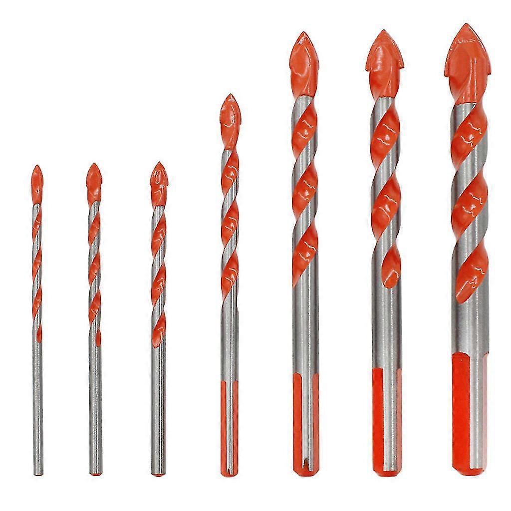Multifunctional Drill Bits Wall Ceramic Glass Punching Hole 7pcs Working Set