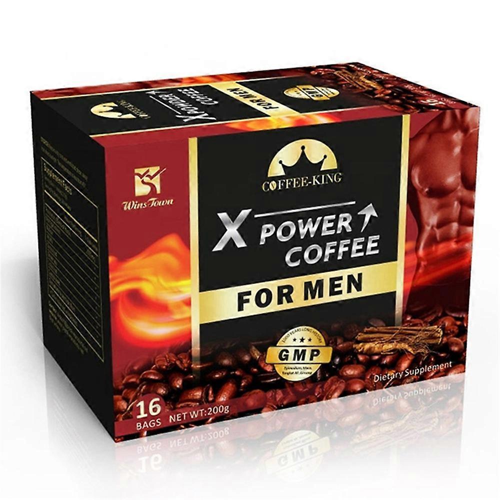X Power Coffee for Men,Ginseng Maca All Natural