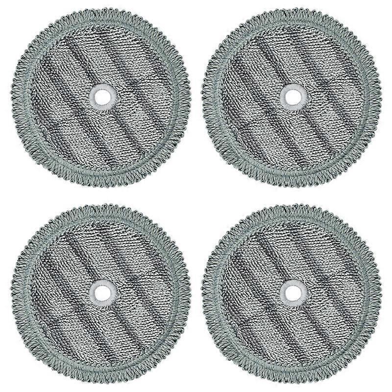 Fiber Mopping Pad, Environmentally Friendly 4PCS Efficient Mop Cloth Good Water Absorption,14.5cm