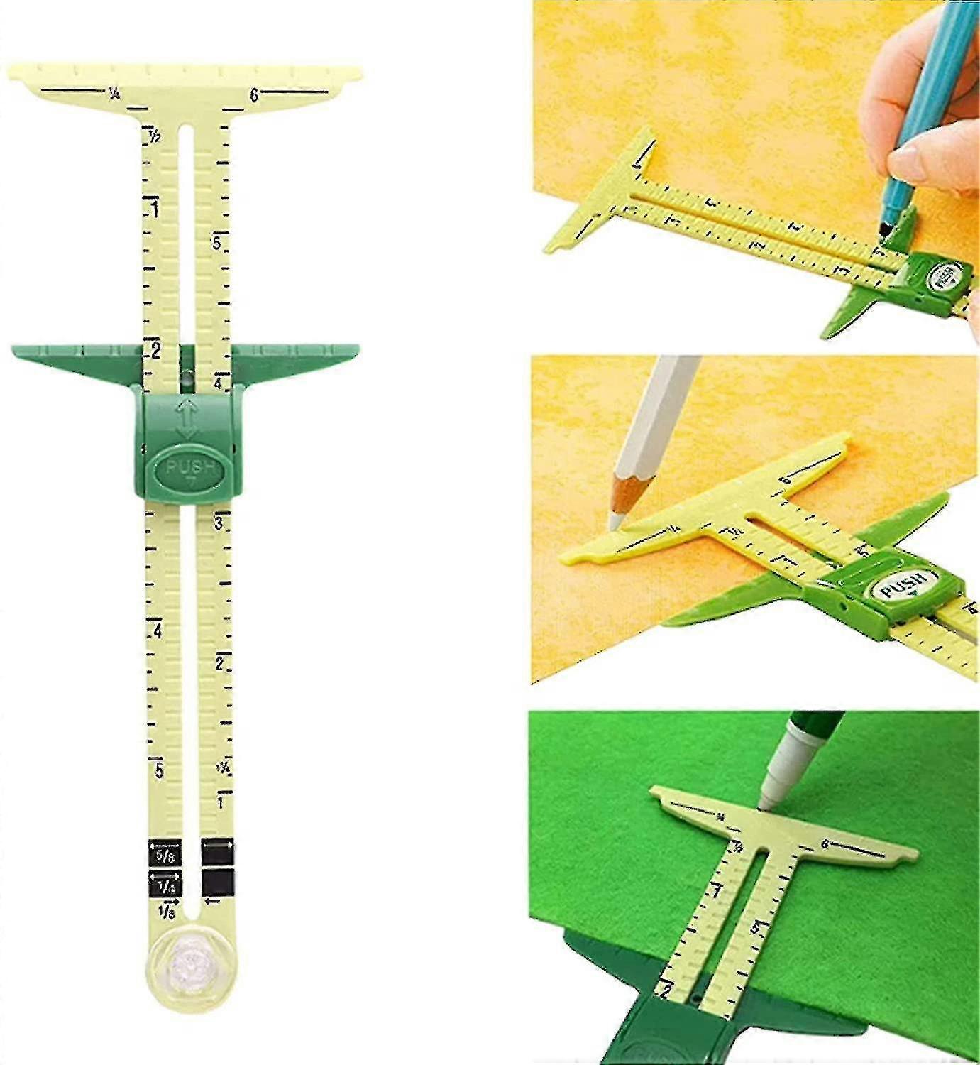 Sewing Ruler Quilting Tool Sewing Ruler Measuring Tool Fabric Quilting Ruler Industrial Measuring Digital Caliper With Large Lcd Display Knitting Craf