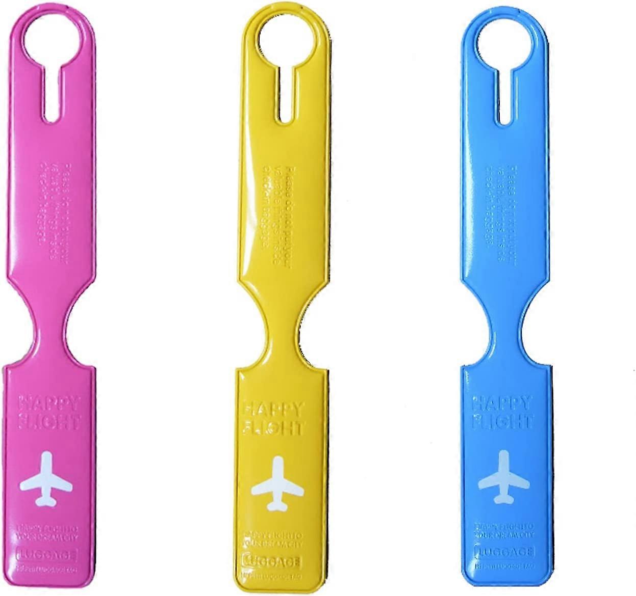 Set of 3 Luggage Tags, Baggage Tags, Baggage Tags, Address Tags, Travel Tags, Identification for Baggage, Suitcases, Handbag