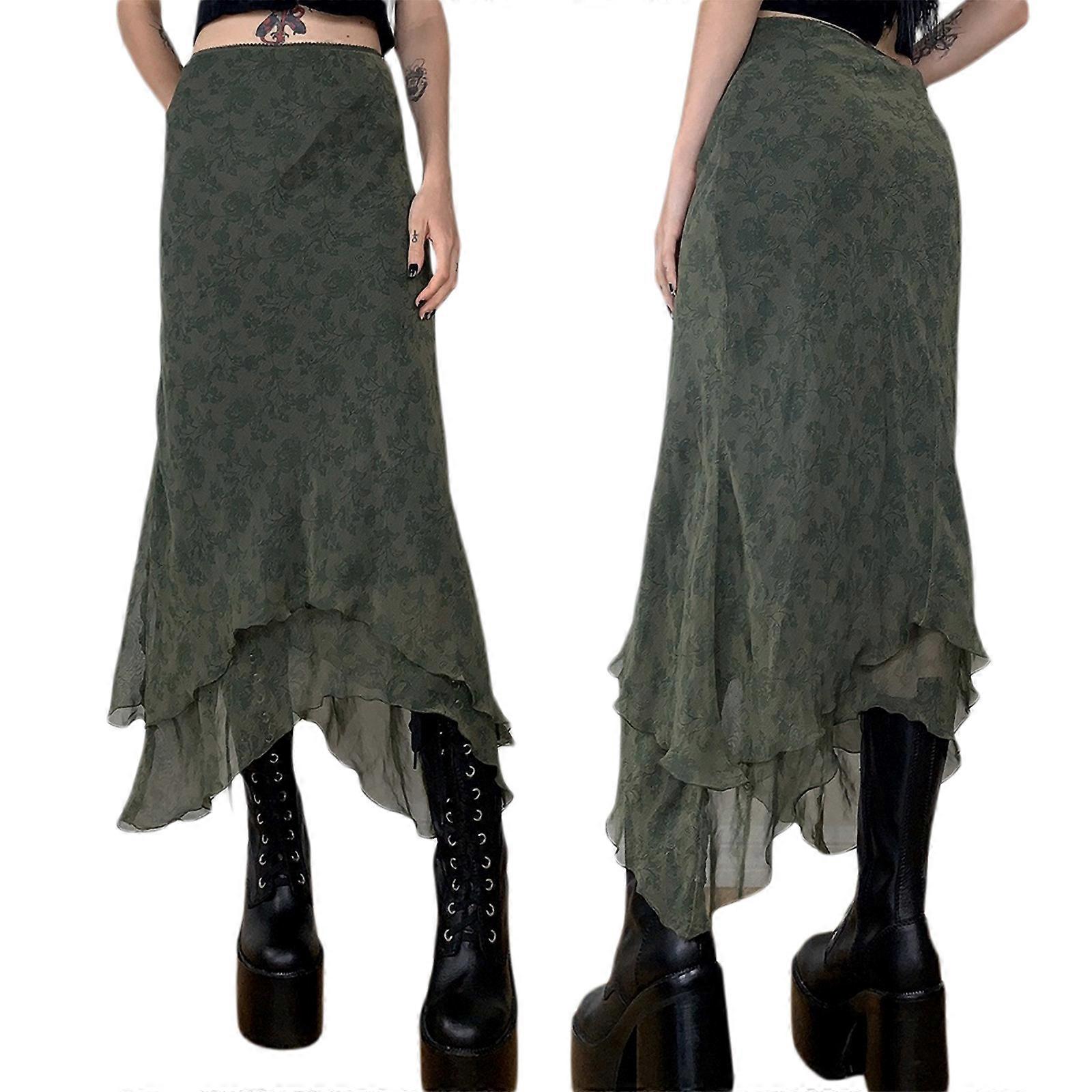Female Irregular Split Bandage Skirt