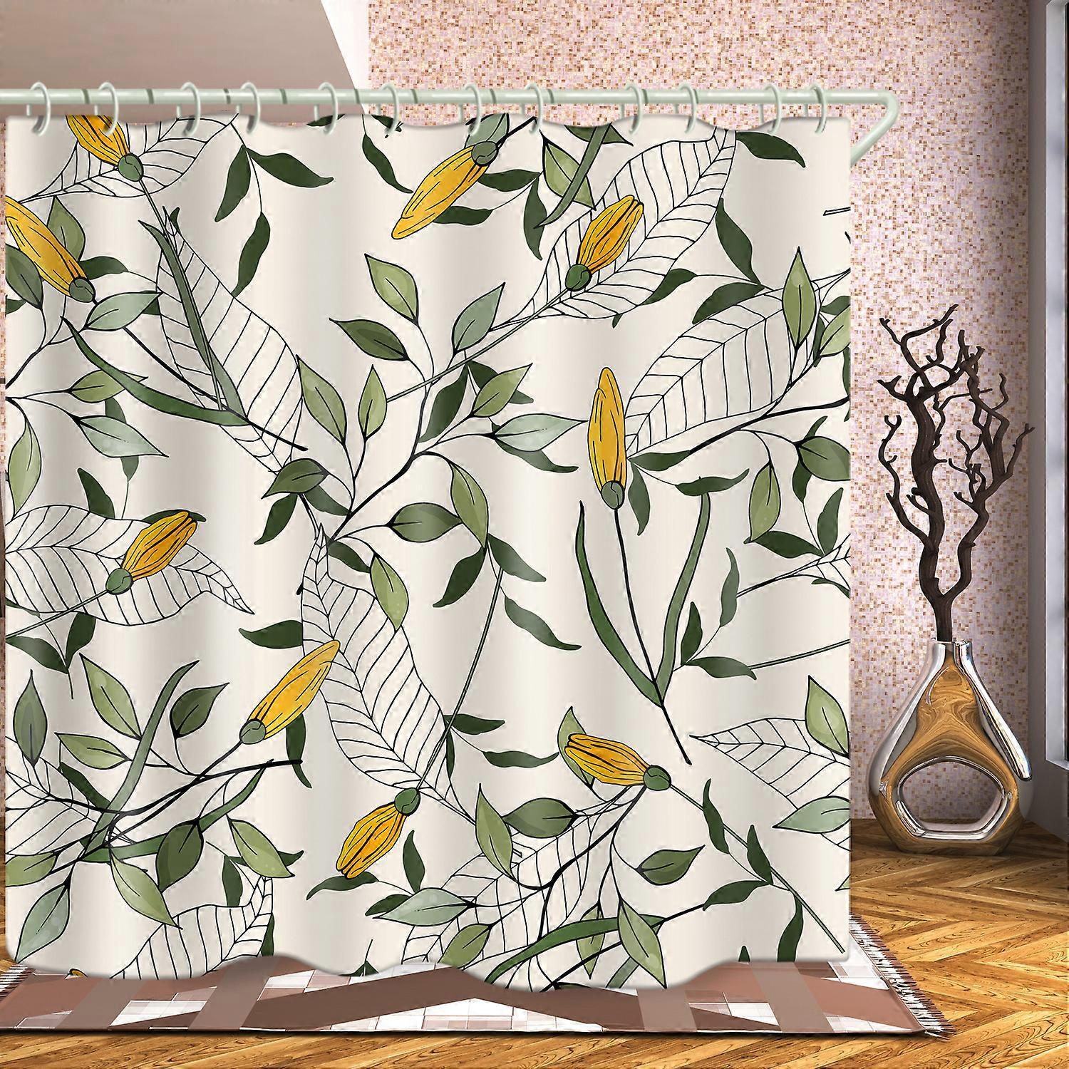 1pc 3D Print Mildew Proof Shower Curtain