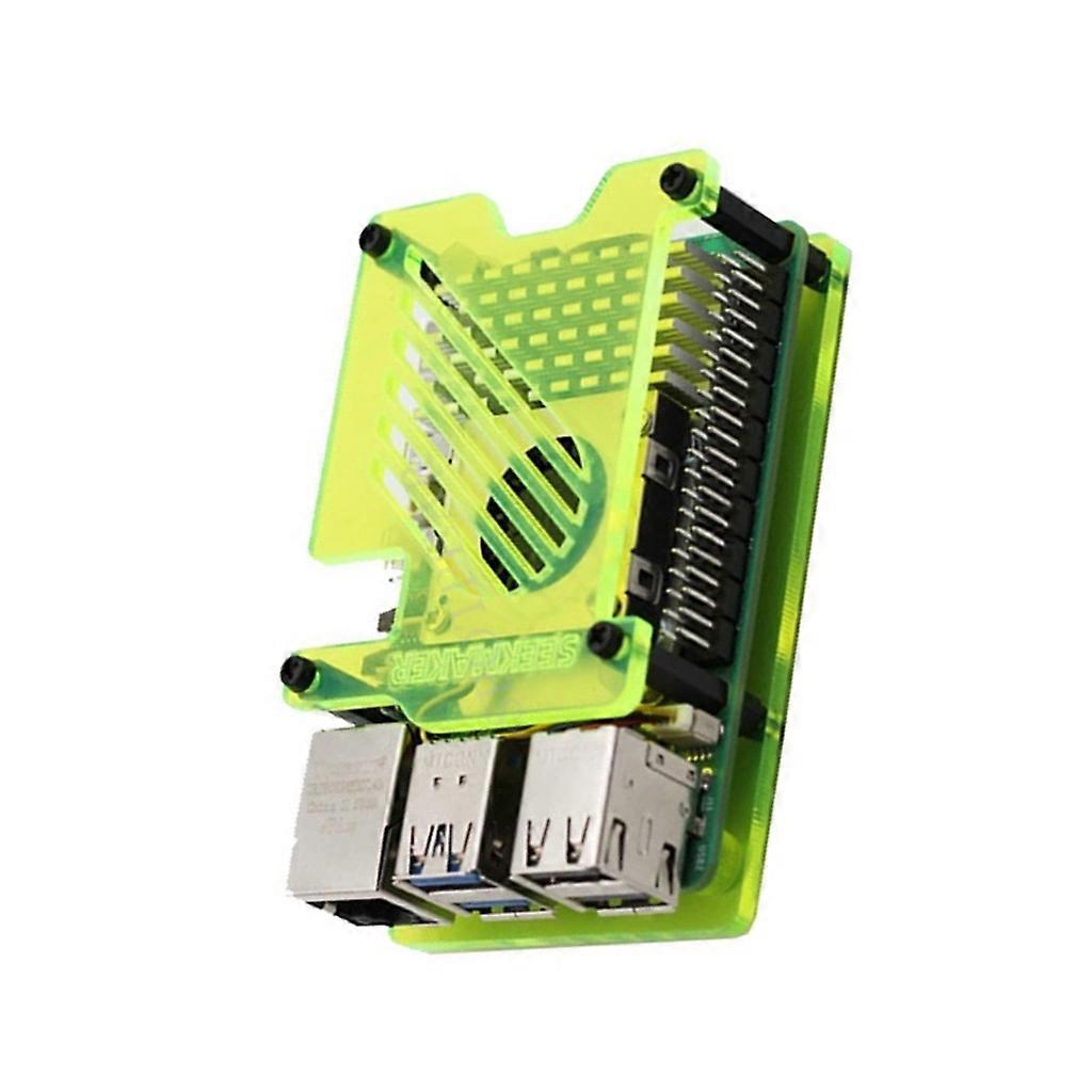 Acrylic Case Fan for RPi 5 Development Board Active Coolers Heat Sinks Case