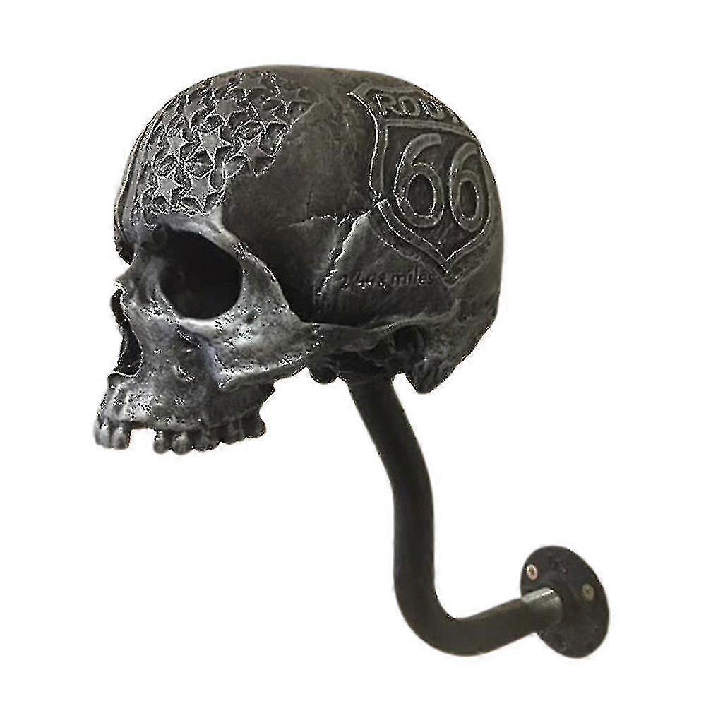 Wall Mounted Helmet Holder Bracket Skull Helmet Rack Hanger Resin Craft