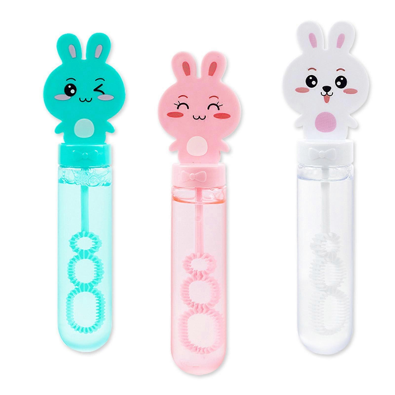 Bubble Blower Mini Cartoon Bunny Design Lovely Safe Entertainment Portable Small Animal Bubble Wand Kindergarten Toys KAESI