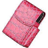 PU Leather Cigarette Box with Lighter Case (Red)