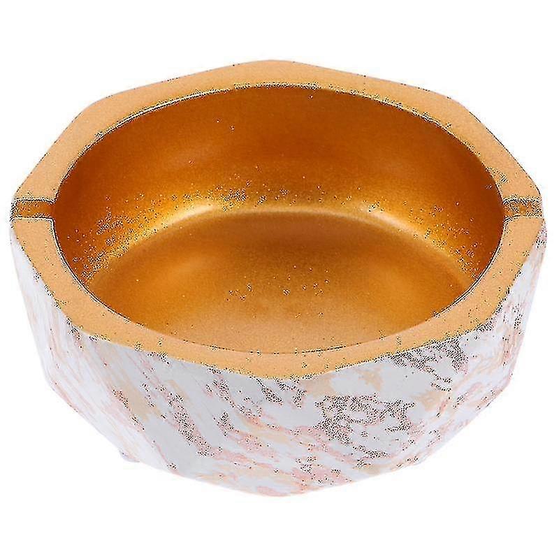 1pc Ceramic Ashtray Adornment Home Office Ashtray Cigarette Butt Container
