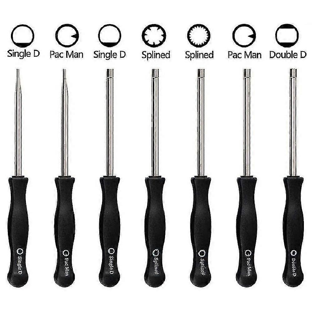 Pac Man Carburetor Adjustment Tool, Single D, Double D, Hexagon Hex Socket, 21-teeth, Spline 7-teeth Spline Socket Screwdriver For Common 2