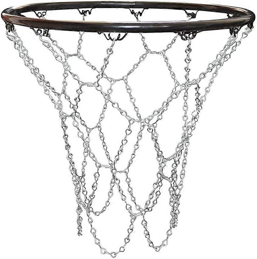 Outdoor Basketball Net, Replacement Basketball Net, Outdoor Basketball Net, Metal Basketball Net, Standard Durable Galvanized Basketball Net for Indoo