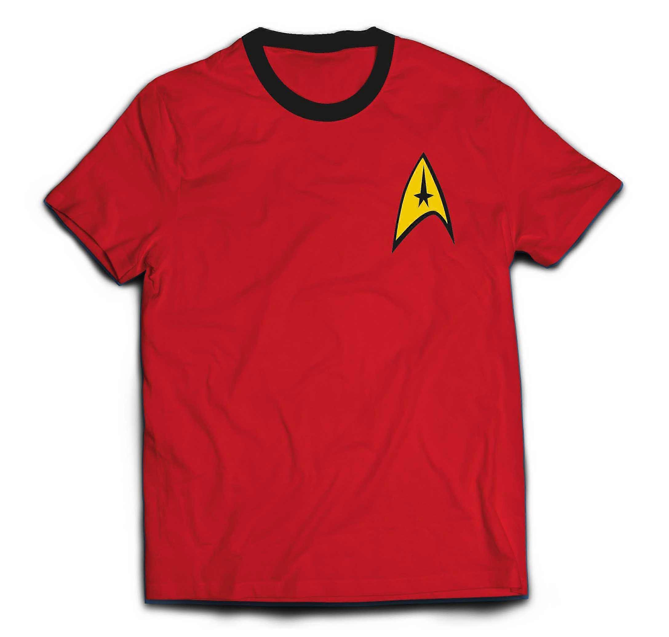 Star Trek Red Engineering Uniform Official Tee Tričko Pánské