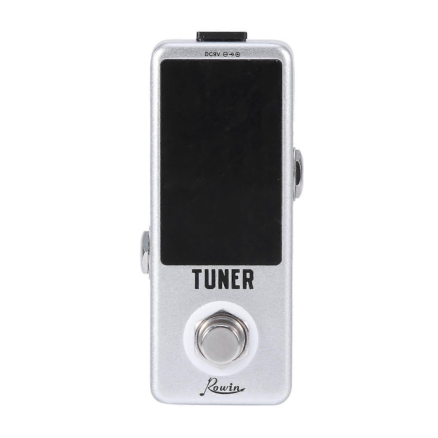 Rowin High Precision Gitarre Chromatic Tuner Pedal Ture Bypass