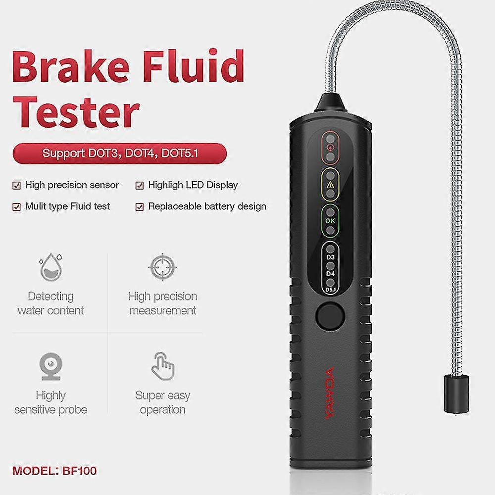 Automobile Brake Oil Detector Automobile Brake Oil Testing Pen Water Brake Fluid Tester Universal Led Indicator Testing Tool Chumian