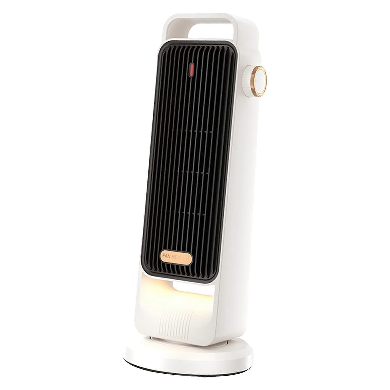 Space Heater Low Noise Quick Heating Energy Saving Efficient Desk Heater Fan White