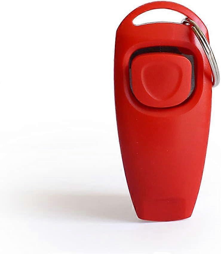 Dog Clicker - 2 In 1 Training Whistle - Red #-4
