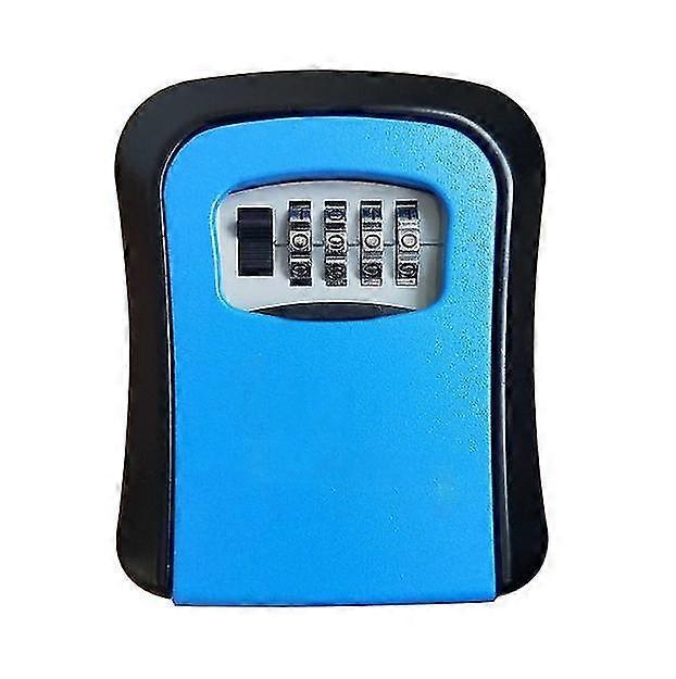 Key Lock Box 4 Digit Combination Wall Mount Key Safe Security Storage Box For Sharing Keys Securely Indoor And Outdoor