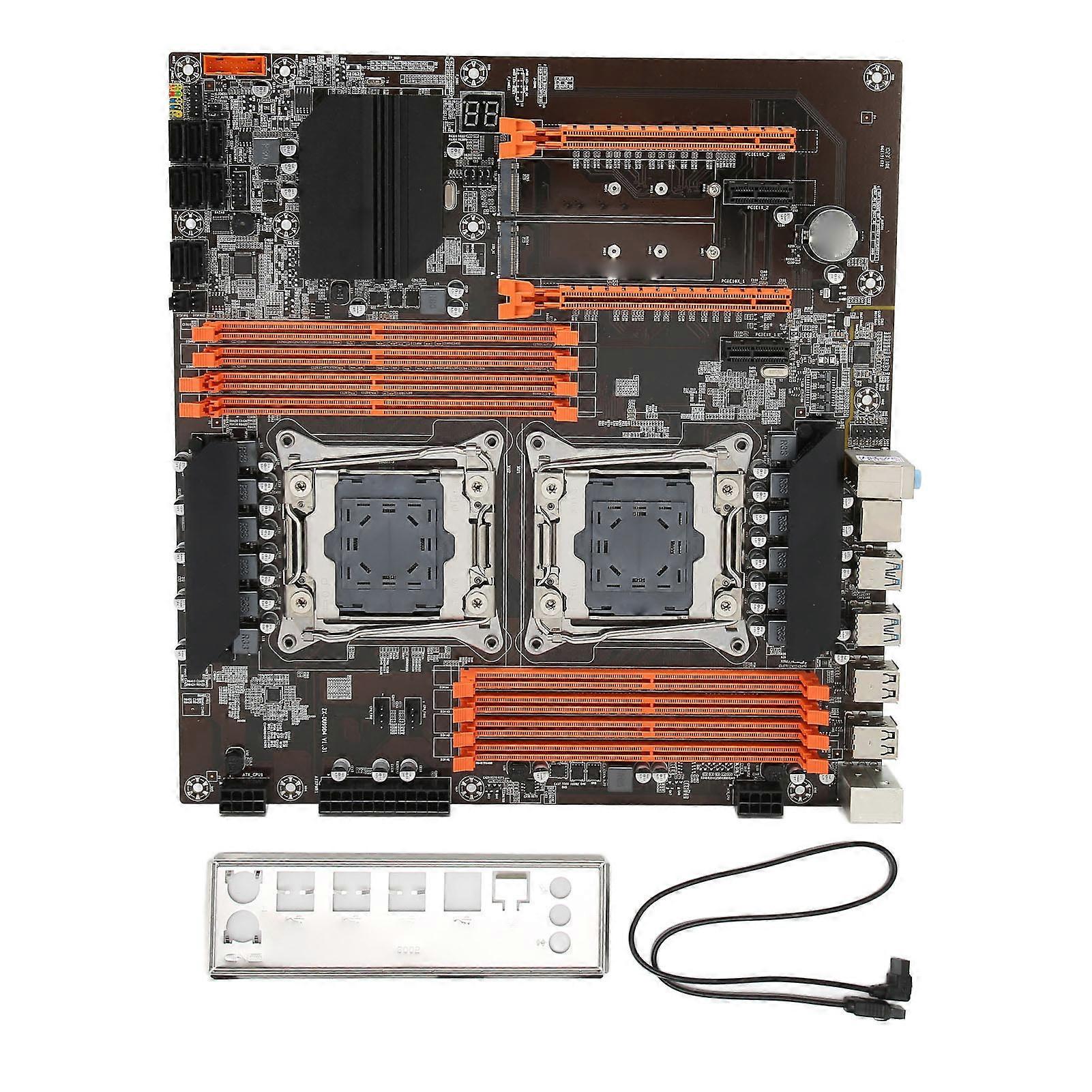 Desktop Motherboard 6 SATA3.0 8 DDR4 DIMM 32Gbps 2 NVME M.2 12 Phase Power Computer Motherboard for PC Replacement
