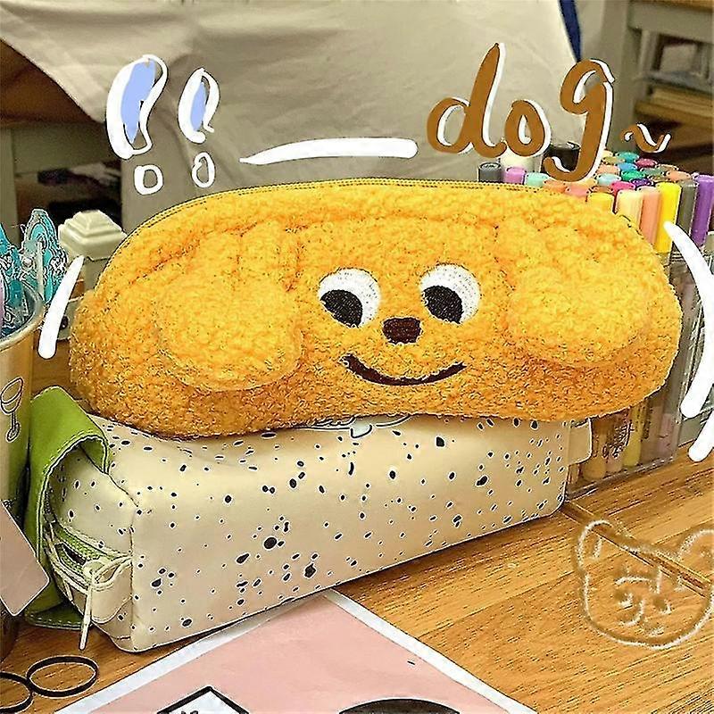 ペンケースペンポーチぬいぐるみカワイイジッパーバッグ化粧品メイクアップオーガナイザー学校事務文房具用品