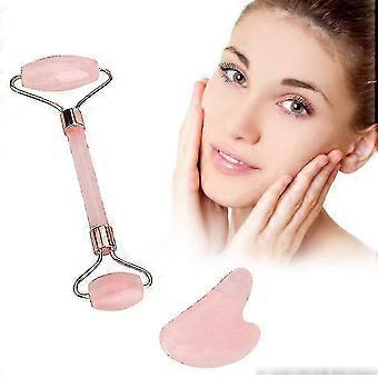 Jade Roller Gua Sha Scraping Massage Tool Set Facial Massager Pielęgnacja skóry Beauty Tool