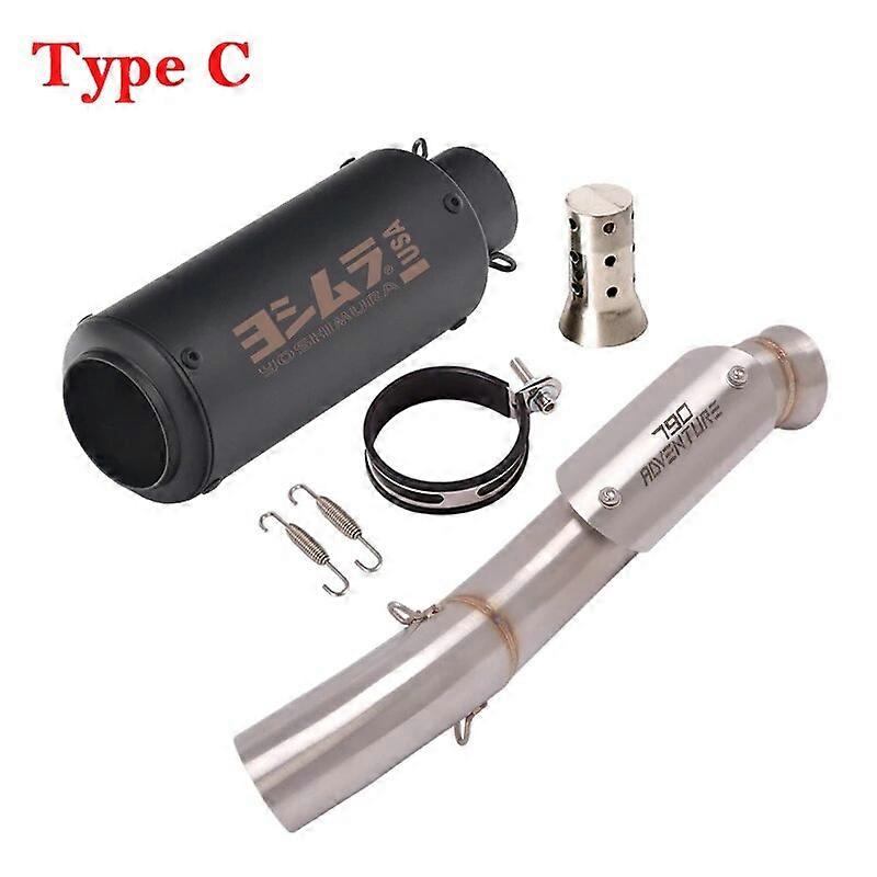 Slip Auf Fr KTM790 KTM890 DUKE 790 890 Abenteuer R 2020 2021 Motorrad Yoshimura Auspuff System Mitte Link Rohr Schalldmpfer DB-Killer