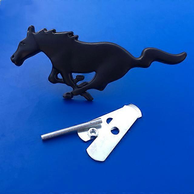 3D 15.5cm Running Horse Logo Metal Car Sticker Fender Emblem Badge Chrome Decal Car Styling For Ford MUSTRNG Ferrari Car Window