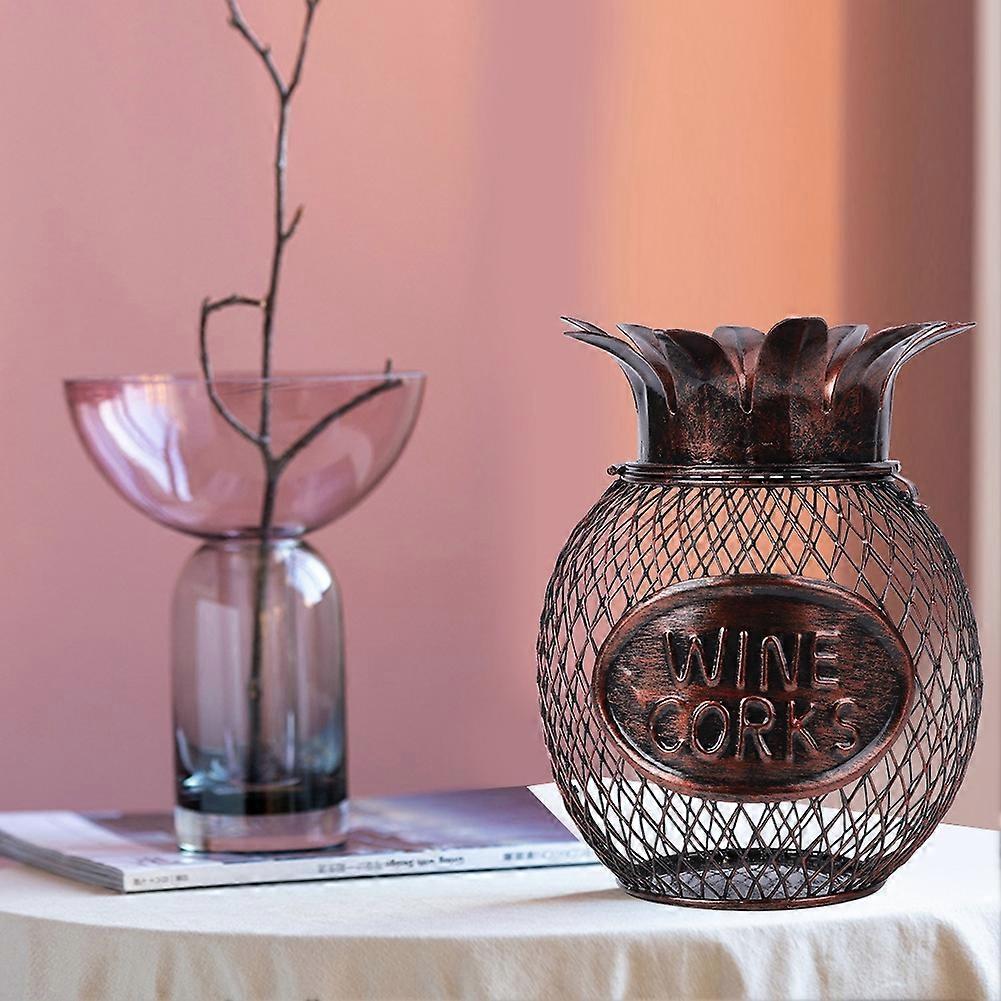 Fruit Shaped Wine Bottle Stopper Cork Storage Container Organizer Decorative Desktop Ornament