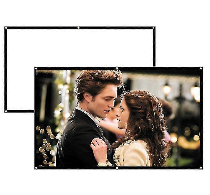 150 inch HD Projection Screen Anti-Crease With Hanging Hole Outdoor Indoor Use 150 inch/187*330 cm