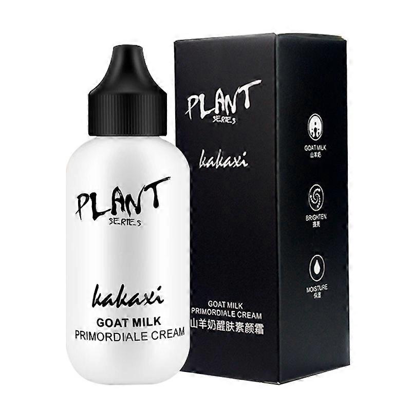 Goat Milk Lazy Face Cream Foundation Cream Moisturizing Makeup Waterproof Lasting